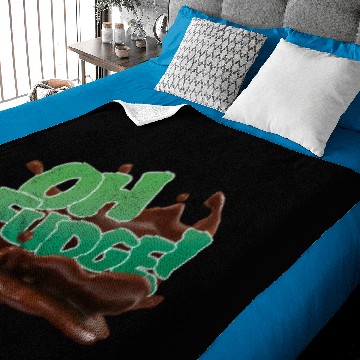 Discover Oh Fudge retro Baby Blankets