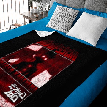Discover Mob Psycho 100 Black Red Panels Baby Blankets