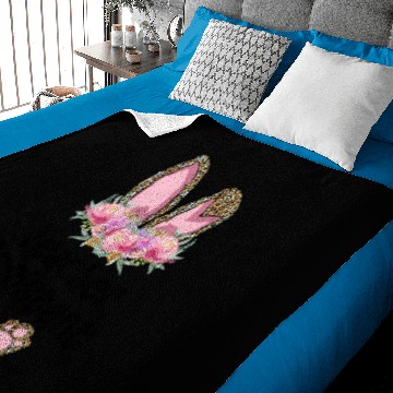 Discover Easter Bunny Ear Teacher Leopard Teacher Assistant Baby Blankets