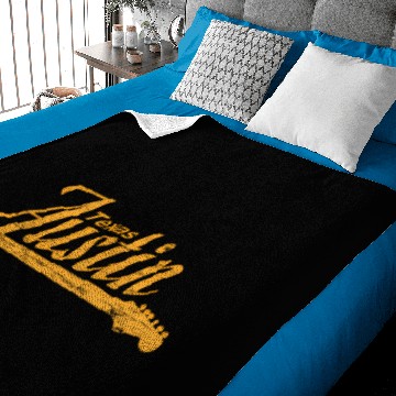 Discover Austin Texas Guitar Neck Baby Blankets