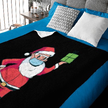 Discover Dabbing Santa Mask Baby Blankets