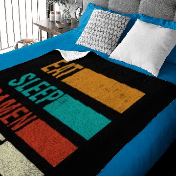 Discover Eat Sleep Ramen Repeat Baby Blankets