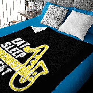 Discover EAT SLEEP ORCHESTRA REPEAT Baby Blankets