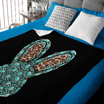 Discover Gemstone Turquoise Rabbit Baby Blankets
