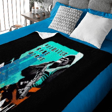 Discover Apex Predator: A Gun-Toting Ape Design 8 Baby Blankets