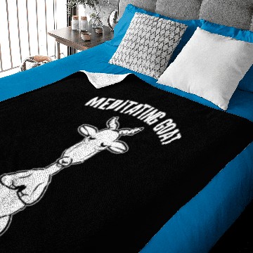 Discover Meditating Goat Meditation Coach Baby Blankets
