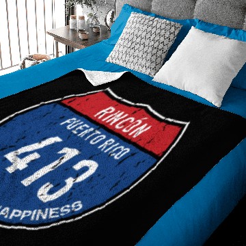 Discover Rincón Puerto Rico Road To Happiness 413 Baseball Jerseys Baby Blankets