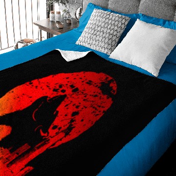 Discover Blood Moon | Red Moon | Twilight Lunar Eclipse Baby Blankets