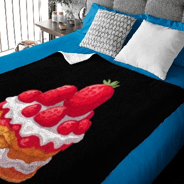 Discover Strawberry Shortcake Dessert Baby Blankets