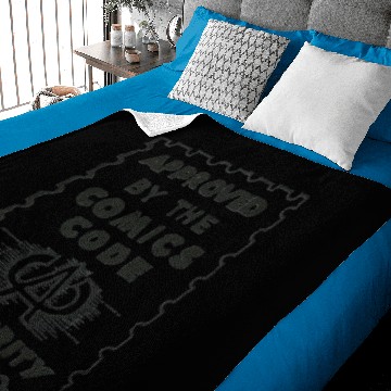 Discover Comics Code Stamp boy Baby Blankets