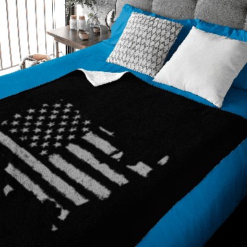 Discover HAND PAINTED US FLAG Baby Blankets