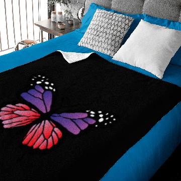 Discover red purple Butterfly Baby Blankets