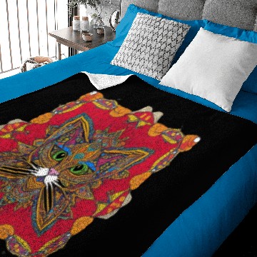 Discover Beautiful Bohemian Cat | Baby Blankets
