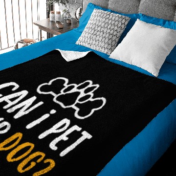 Discover Can i pet your dog | dogs lover gift Baby Blankets