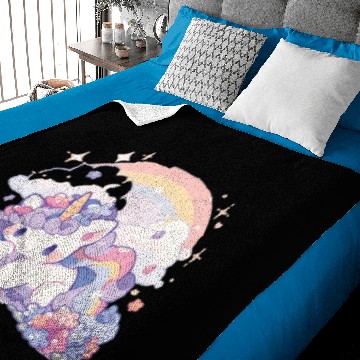 Discover Unicorn Unicorn Rainbow Unicorn Cloud Baby Blankets
