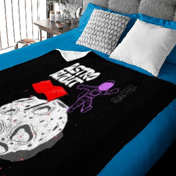 Discover Astro-boy fly high in space Baby Blankets