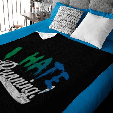 Discover I Hate Running Baby Blankets