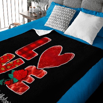 Discover Speech Language Pathologist Day Love Heart Flower Baby Blankets