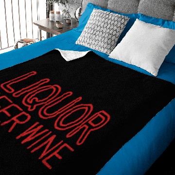 Discover Liquor Beer Wine Baby Blankets