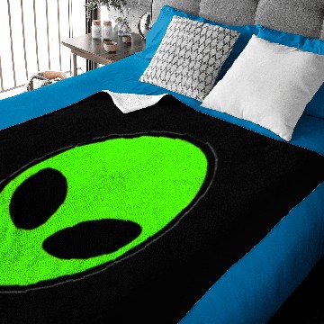 Discover Alien Head Pocket Patch Area 51 Baby Blankets