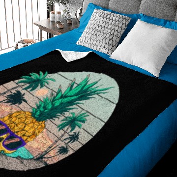 Discover Summer Pineapple Skull Baby Blankets