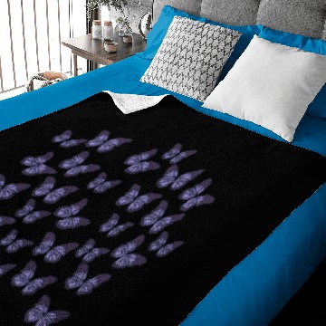 Discover Aesthetic Purple Butterflies Baby Blankets