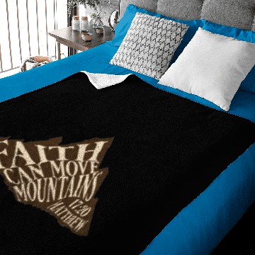 Discover Faith Can Move Mountains Baby Blankets
