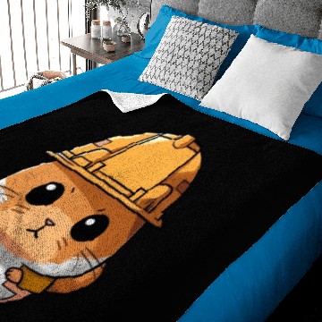 Discover Construction Hamster Baby Blankets