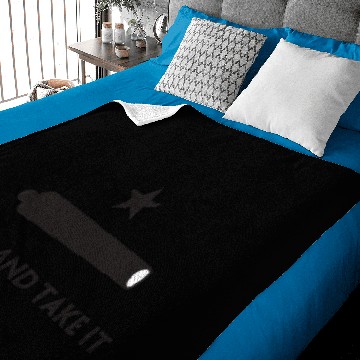 Discover Come And Take It Mask Baby Blankets