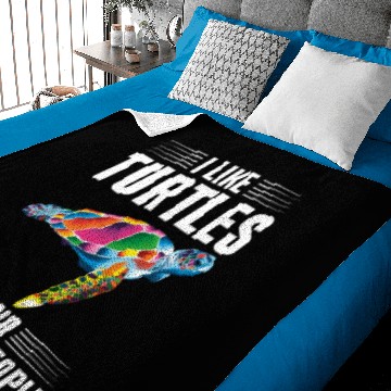 Discover Sea Turtle Tortoise I Like Turtles Baby Blankets