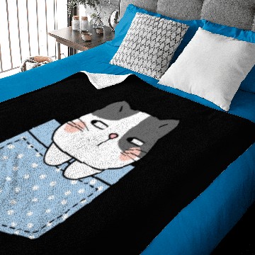 Discover Cute Cat in Pocket Baby Blankets