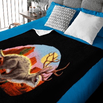 Discover Jackalope Cryptid Rabbit Baby Blankets