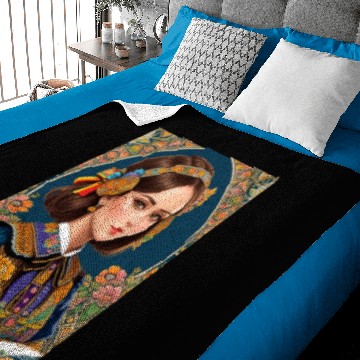 Discover Retro Java Dutch Girl Batik Design Baby Blankets