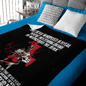 Discover The Devil Whispered In My Ear Templar Warrior Baby Blankets