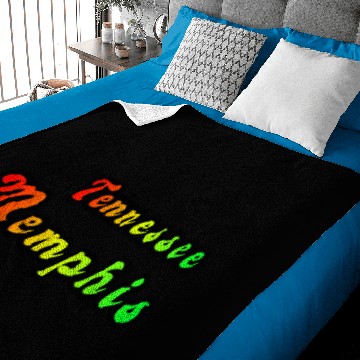 Discover Memphis Tennessee rainbow design Baby Blankets