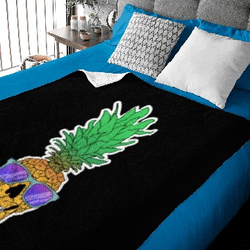 Discover Pineapple Skull Baby Blankets