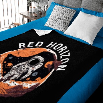 Discover Red Horizon Bold Mars Adventure Baby Blankets