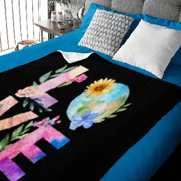 Discover LOVE watercolor design Baby Blankets