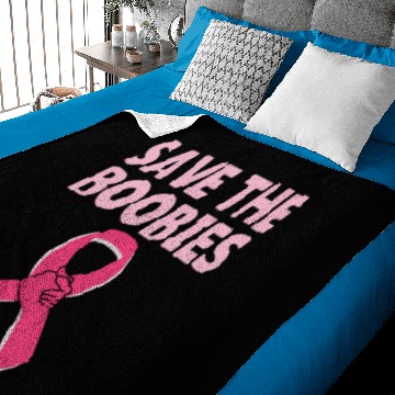 Discover Save The Boobies Baby Blankets