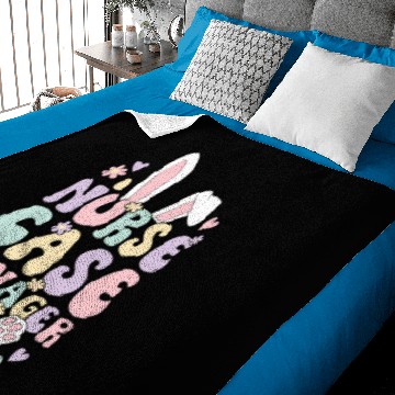 Discover Nurse Case Ager Easter Bunny Case Aget Easter Baby Blankets