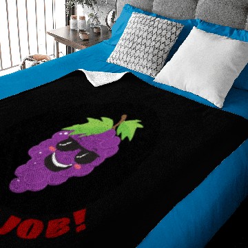 Discover Grape Job Grape Pun Baby Blankets