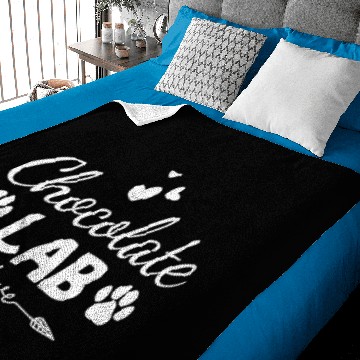 Discover Chocolate Lab Love Baby Blankets