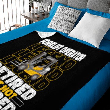 Discover Forklift Operator Forklifter Retired Baby Blankets