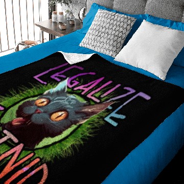 Discover Legalize Catnip Baby Blankets