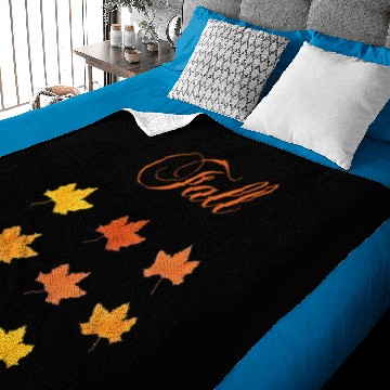 Discover Fall Maple Leaves Baby Blankets