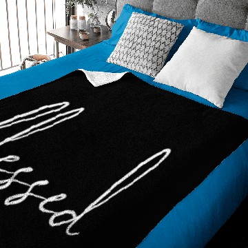 Discover Blessed motivational saying Baby Blankets