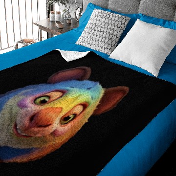 Discover Colorful Wombat - Playful Graphic Baby Blankets