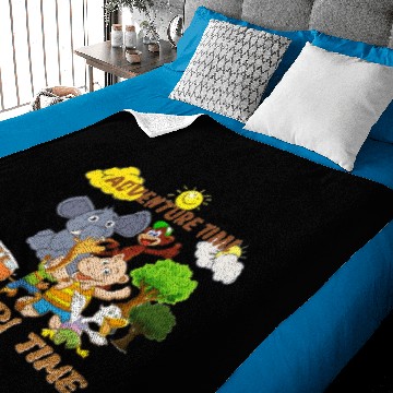 Discover Adventure Time Safari Time Baby Blankets