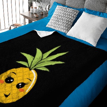 Discover Kawaii Pineapple Baby Blankets