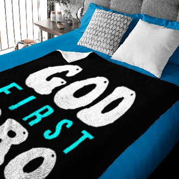Discover God First Bro Baby Blankets